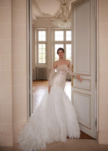 فستان زفاف540 Burgundia