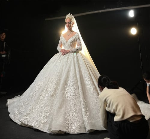 فستان فخم (1034) موديل 2022