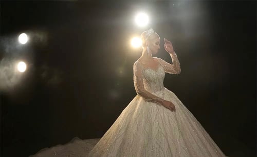 فستان فخم (1035) موديل 2022