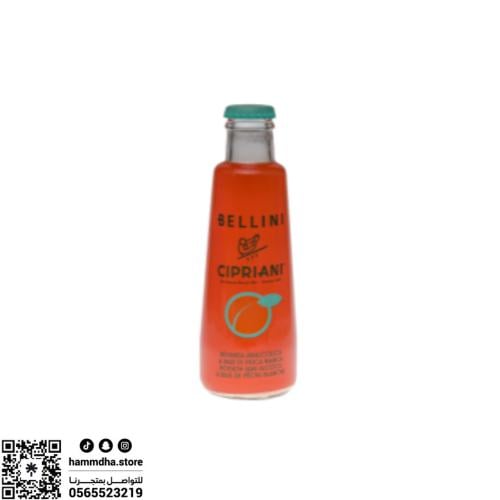 مشروب بيليني شربيني بالخوخ بدون كحول الإيطالي 180م...