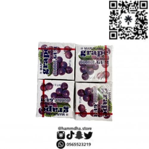 علك ماروكاوا الياباني بنكهة العنب 4جرام