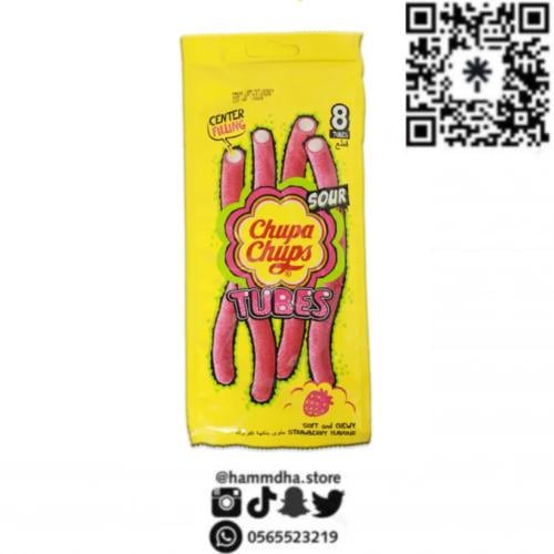 حلاوة شوبا شوبس جيلي توبس بالفراوله 8قطع 80جرام