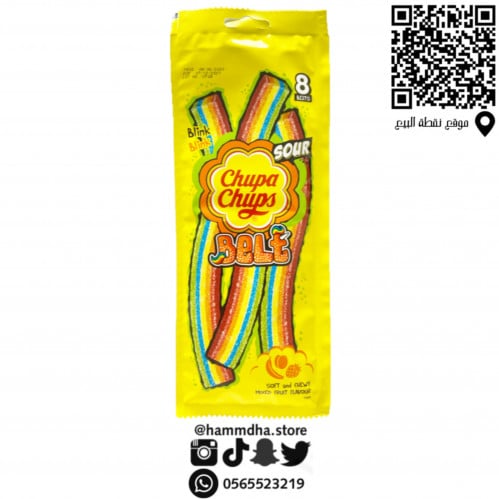 حلاوة شوبا شوبس مسطرة 8قطع 57جرام