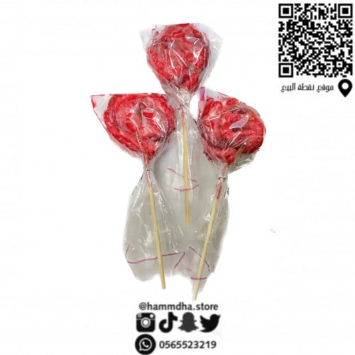 حلاوة مارشميلو حلزوني حامضة أحمر *حبه