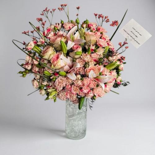 فازة ورد طبيعي