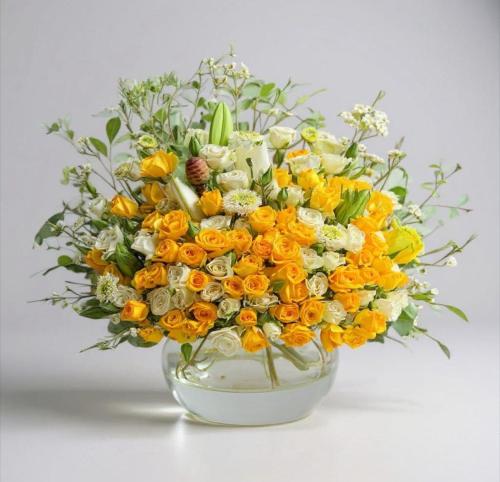 فازة ورد طبيعي