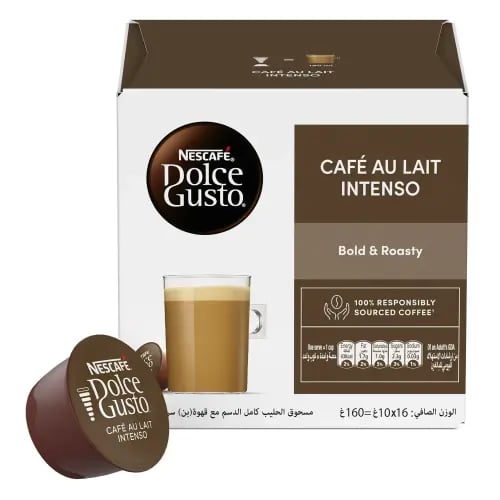Cafe au Lait Intenso coffee with milk concentrated