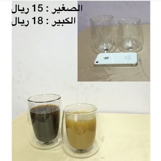 كاس دبل زجاج
