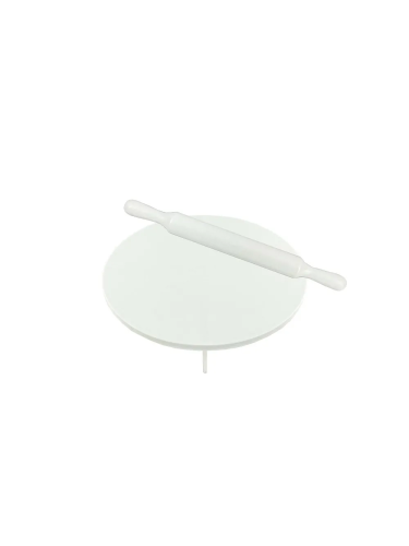 طقم طاولة فرد عجين مع عصا الفرد بلاستيك- 2 قطعة مق...