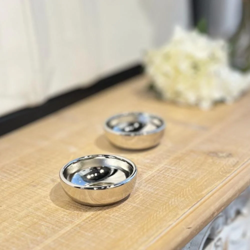 صحن نواة - عجم - فضي صغير