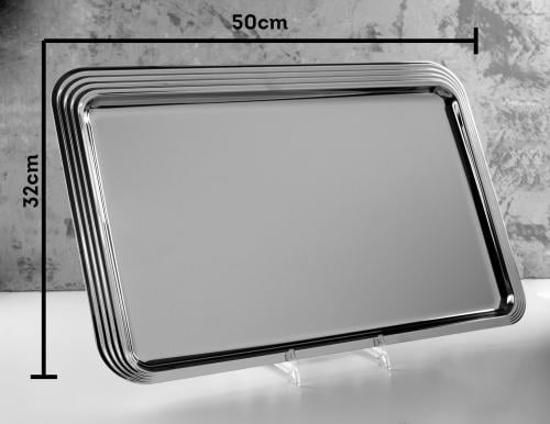 تبسي تقديم مفرد تحفة - فضي أنيق