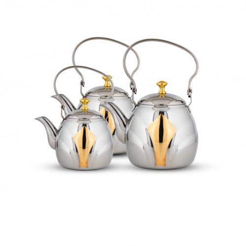 طقم براريد - اباريق - الشاي لونين لماع TTS-123