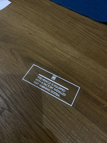 استكر معلومات تنبيه او تحذير لجميع سيارات الامريكي...