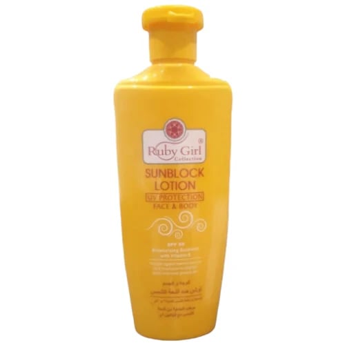 Ruby Girl Sunscreen Lotion 200 ml Vitamin E for fa...