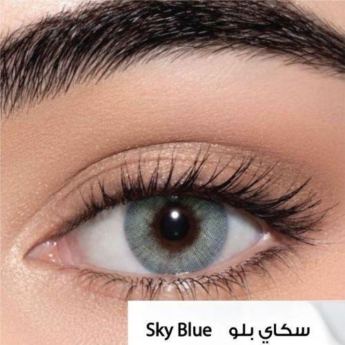 عدسات ملونة من لنس مي - سكاي بلو