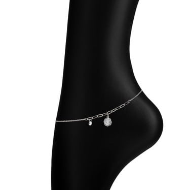 خلخال سباركلنج Sparkling الفضي الطبي