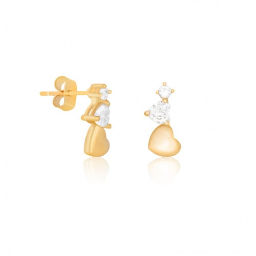 أقراط شيميرنج شيك Shimmering chic الذهبية الطبية