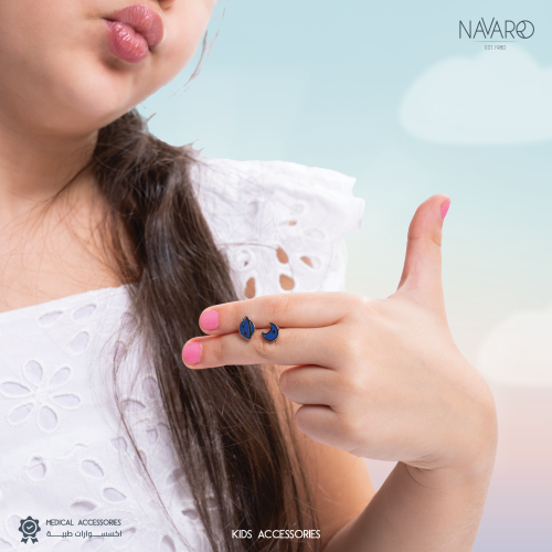 أقراط جالكسي برايت Galaxy Bright الذهبية الطبية