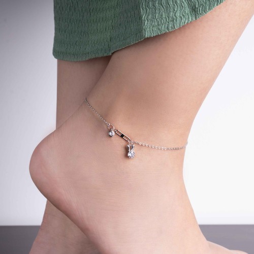 خلخال لومينوس Luminous الفضي الطبي