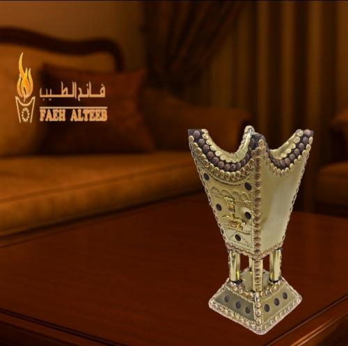 Luxury Hail-style incense burner, silver, 27 cm