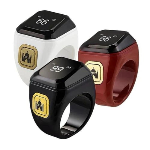 خاتم تسبيح ذكر ذكي مع تذكير الاهتزاز