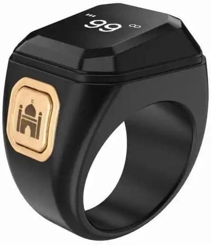 خاتم تسبيح ذكر ذكي مع تذكير الاهتزاز