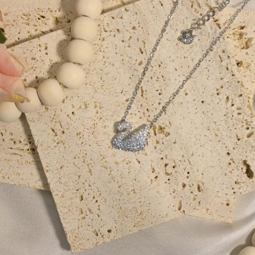 سلسال البطة ازرق وفضي SW