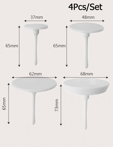 قاعدة ورد كريمه تزيين طقم مكون من (4قطع)