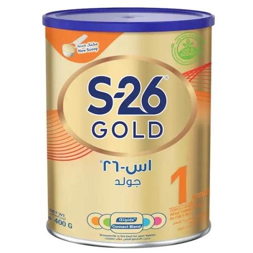 اس 26 جولد حليب أطفال المرحلة 1 400 جم