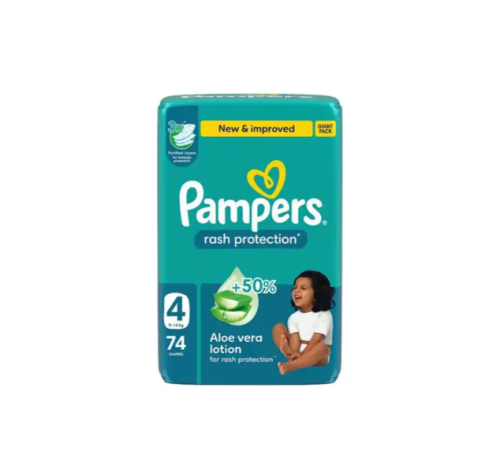 بامبرز حفاضات اطفال عبوة عملاقة رقم 4 الوفيرا 74 ح...
