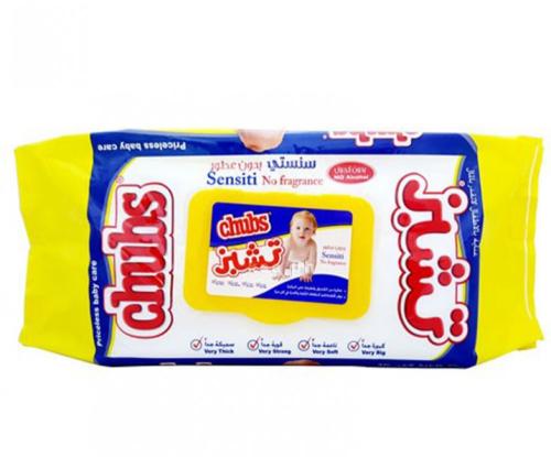 تشبز مناديل أطفال غير معطرة 40 منديل