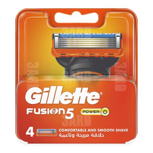 جيليت فيوجن 5 شفرات حلاقة كهربائية 4 قطع
