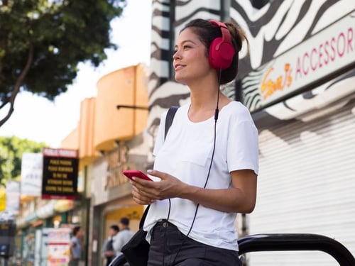 سماعة لوجيتيك G433 احمر السلكية