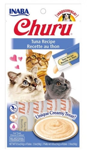 سناك قطط عصار هريسة التونة 4 ضروف 56جرام Churu