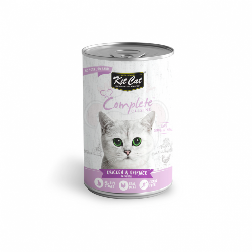 كت كات وجبة كاملة بالدجاج وتونا في المرق 150غ Kit...
