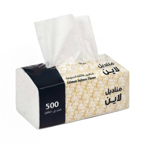 40 عبوة مناديل لاين 500 منديل مفرد