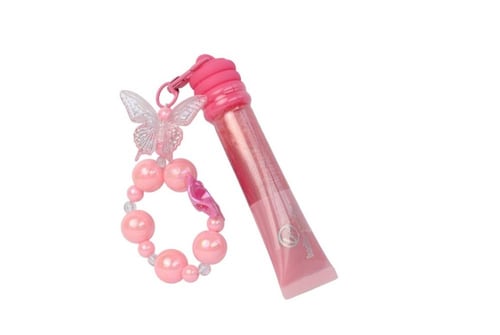 ملمع الشفاه مع تعليقه شنطه فراشه