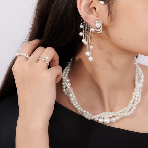 بوكس اكسسوار البارو مجموعة اللؤلؤ الفاخر مكون من 7...