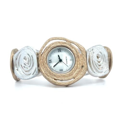 ساعة فنتج معتّقة بإطار زخرفي أنيق – صناعة كورية