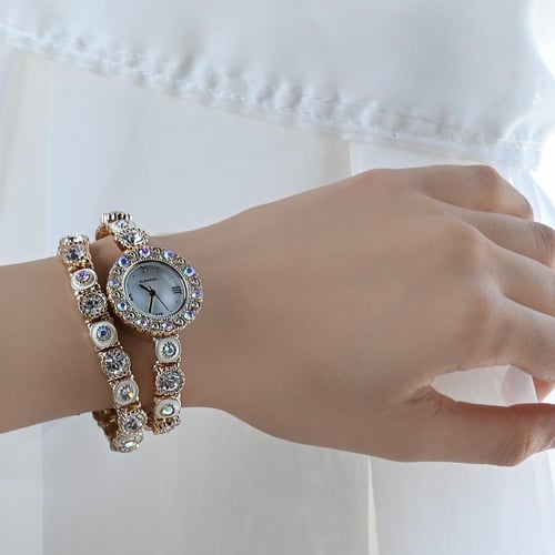 ساعة فنتج معتّقة مرصعة بالفصوص اللامعة – صناعة كور...