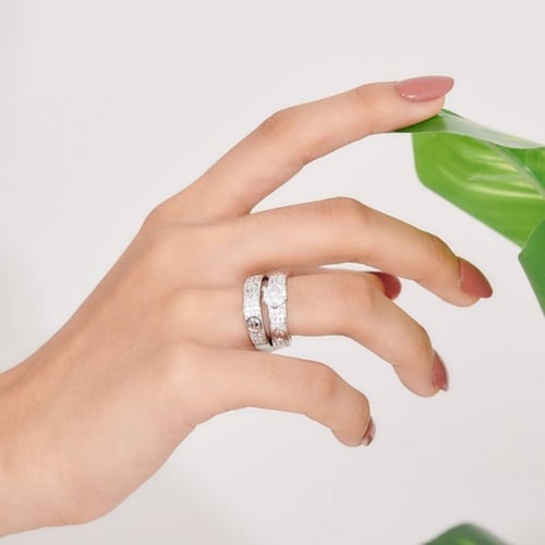 خاتم كارتر توينز كريستال وزركون