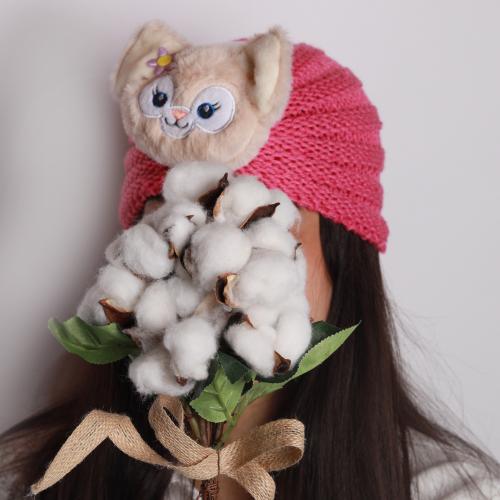 قبعه شتوية محبوكه لينا بيل