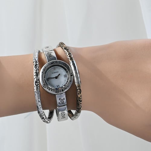 ساعة فنتج معتّقة بسوار محفور بتفاصيل أنيقة – صناعة...