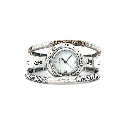 ساعة فنتج معتّقة بسوار محفور بتفاصيل أنيقة – صناعة...