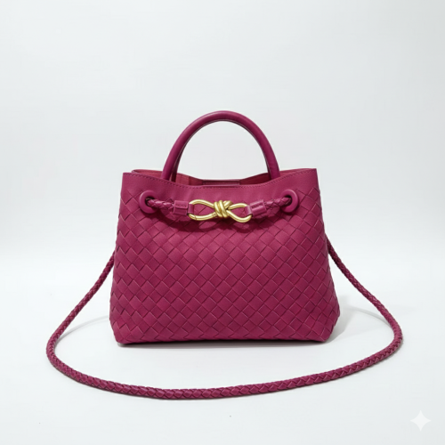 شنطة جلد فوشي فخم