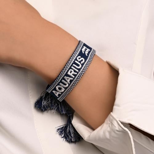 سوارة برج الدلو أزرق أنيقه