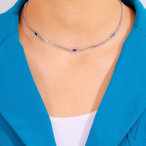 تشوكر انيق جنزير مع فصوص زركون