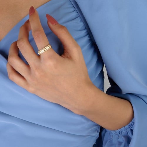 خاتم مع لؤلؤ فري سايز