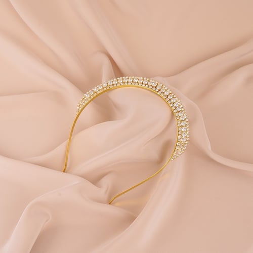 طوق شعر كريستال للحفلات