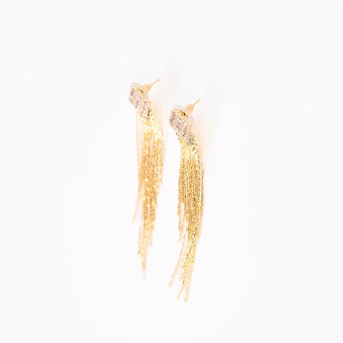 حلق مربع كرستال مشرشر من البارو